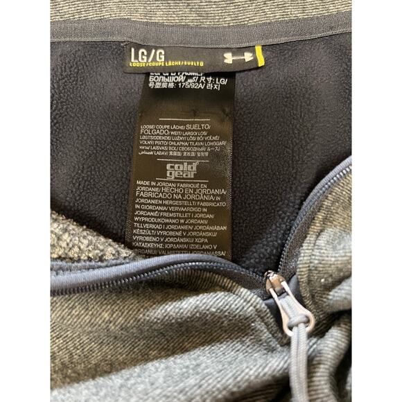 Under Armour Fleece Jacket Mens Large L 1/4 Zip Cold‎ Gear Pullover - Picture 8 of 11